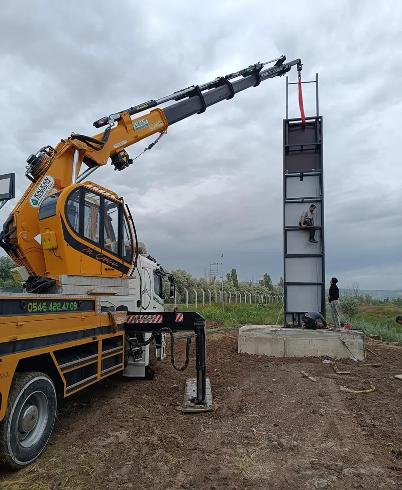 Vinçle pano montajı – Tetik Yol Yardım Çubuk oto çekici